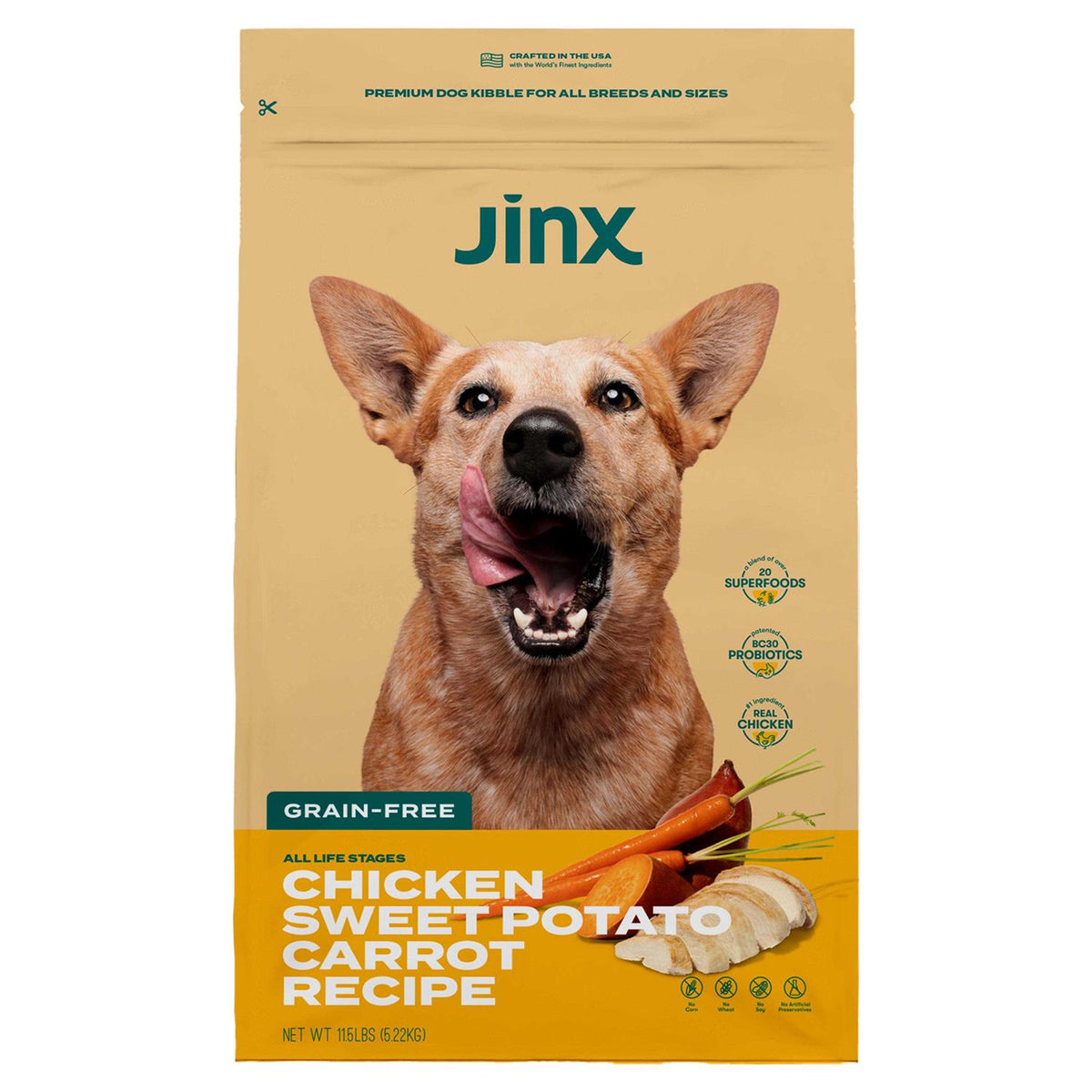 Sweet Potato & Carrot Dry Dog Food W53158