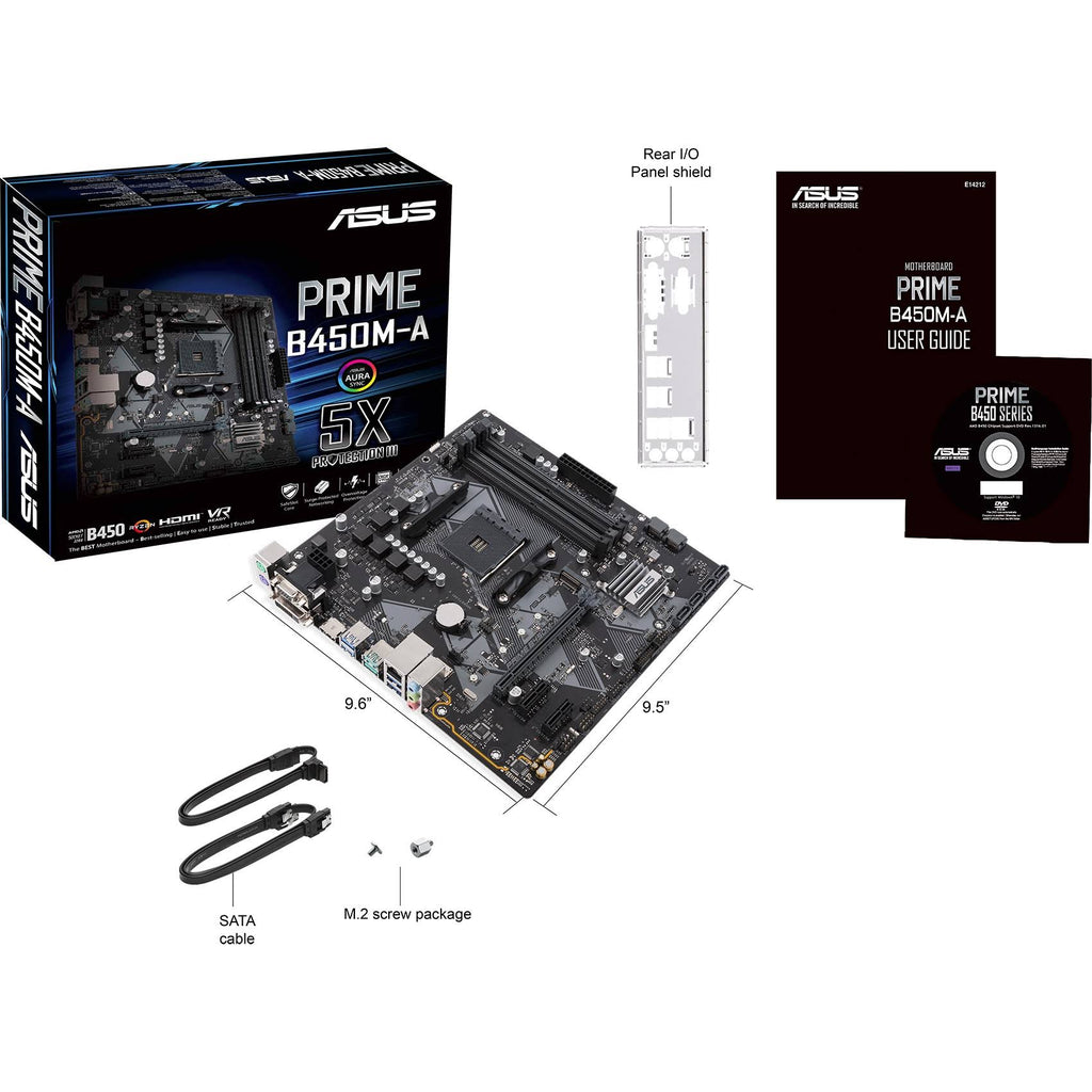 ASUS Prime B450M-A/CSM mATX AMD Motherboard O61235
