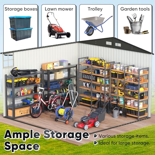 5X3 FT Heavy Duty Outdoor Metal Storage Shed A52737