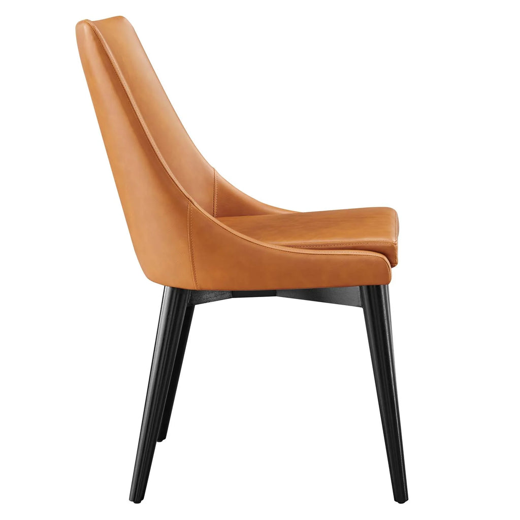 Tan Vegan Leather Dining Chair R71719