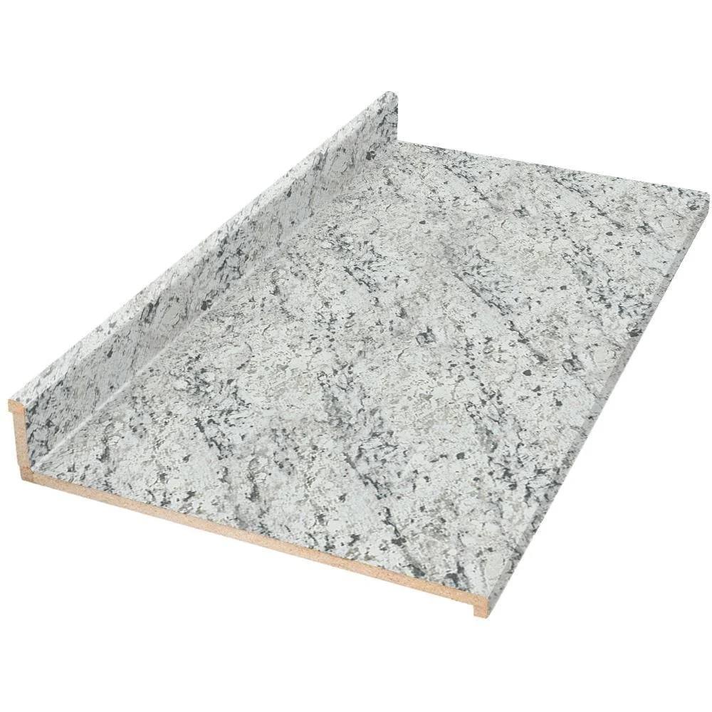 8 ft. Cream Laminate Countertop with Eased Edge H10067