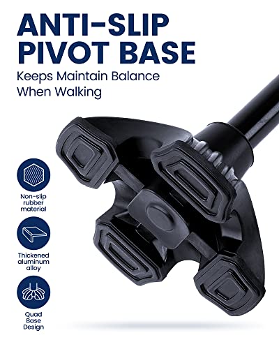 Folding Walking Cane with LED Light M62780