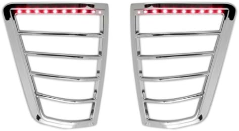 Pack of 2 Chrome Led Tail Light Bezel Trim Cover for Nissan Titan J20762