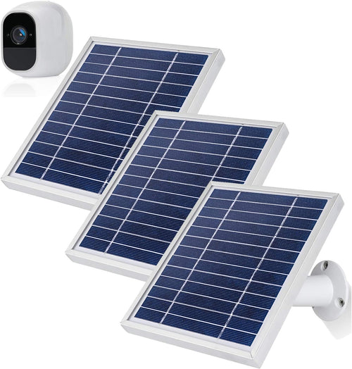 3 Pack Solar Panels with Power Cord and Adjustable Mount S5670