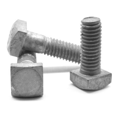 3/8 inch-16 x 4 inch Square Head Machine Bolt Low Carbon Steel Hot Dip Galvanized G7822