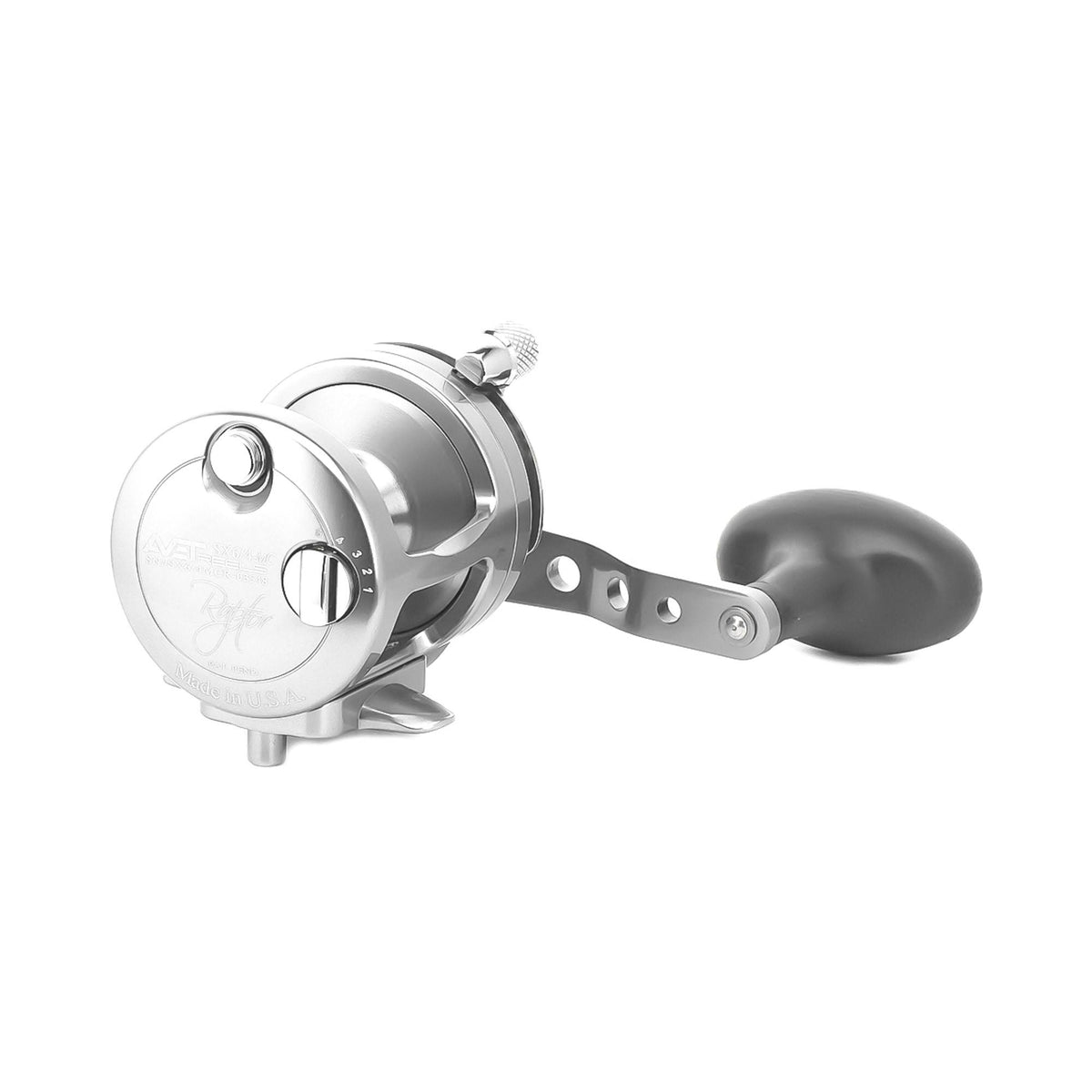 Silver Left-Hand Lever Drag Casting Reel O314