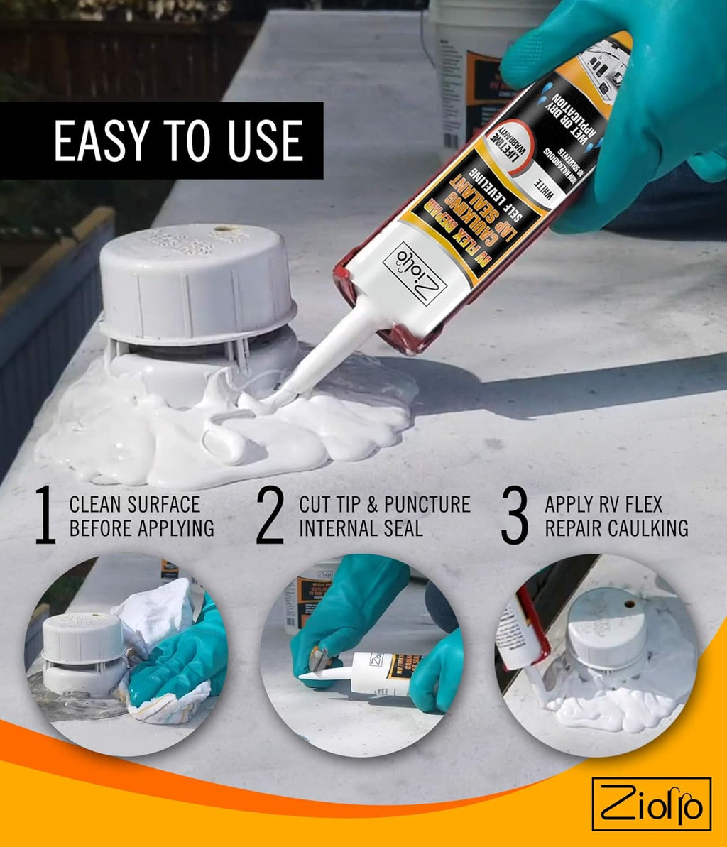 RV Flex Repair Tape Kit with Butyl Sealant C2226