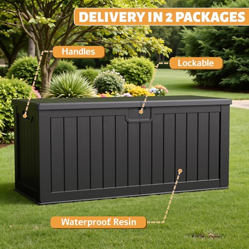 120 Gallon Waterproof Resin Deck Box H783820