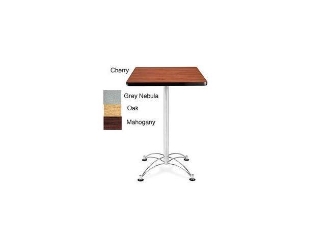 Chrome Base Cafe Table Mahogany G940229