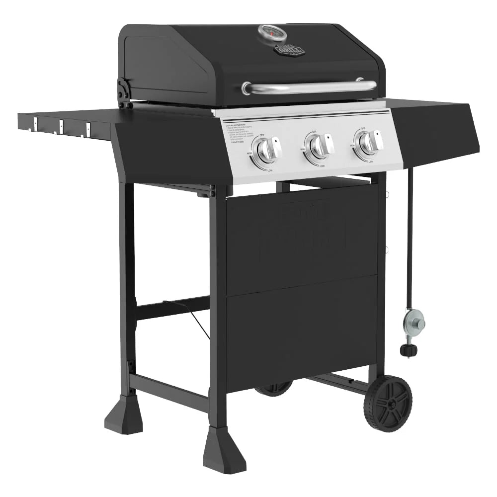 3 Burner Propane Gas Grill in Black C3666