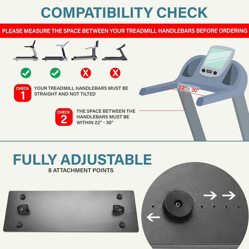 Treadmill Laptop Desk Attachment Pack of 2 U32273