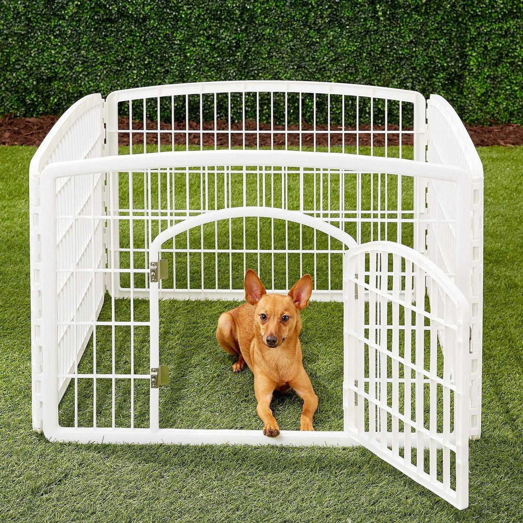 4-Panel Pet Playpen with Door F744416