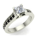 3/4 CT TW 14K White Gold Black Diamond Ring B6411