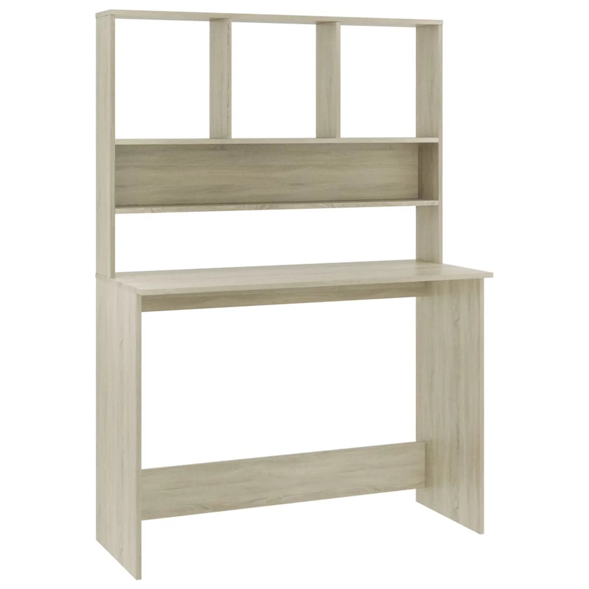 Sonoma Oak Engineered Wood Desk with Shelves M26418