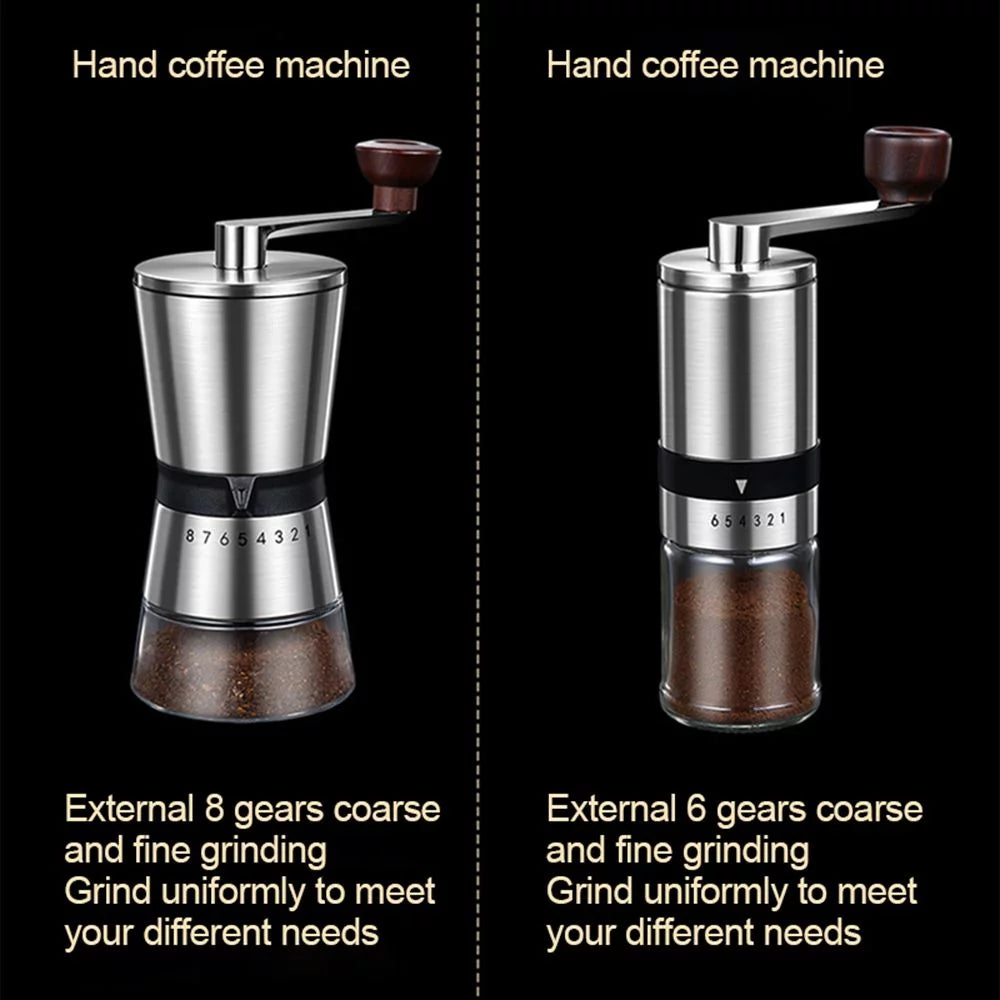 Manual Coffee Grinder Stainless Steel 6 Gears Adjustable T579762