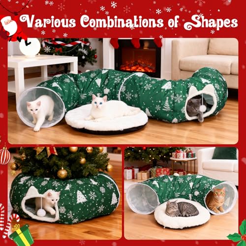 Cat Tunnel Bed Christmas Tree Skirt W1949