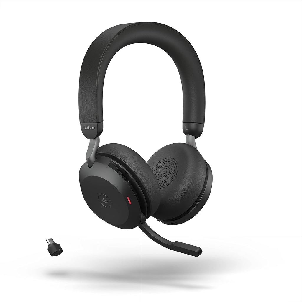 Wireless Headset with Active Noise Cancelling, USB-C Bluetooth Adapter - Black V79788