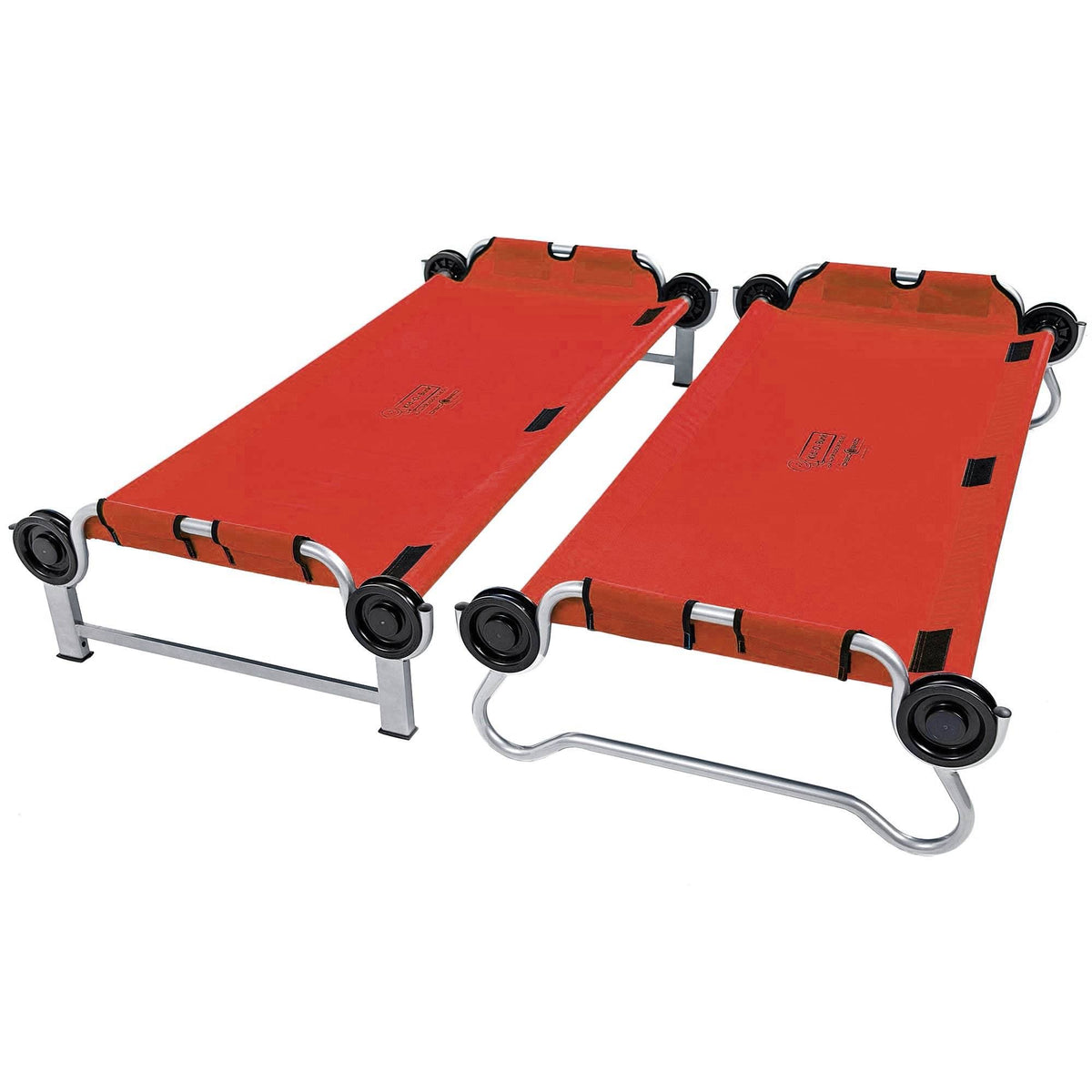 Red 2 Pack Camping Cot with Organizers F1098