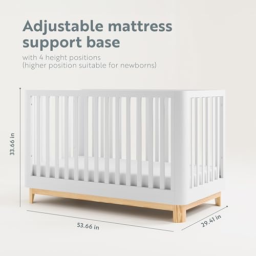 White 3-in-1 Convertible Crib E725765