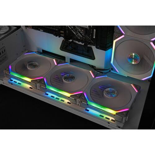 White 120 mm Case Fan (Pack of 3) D2353