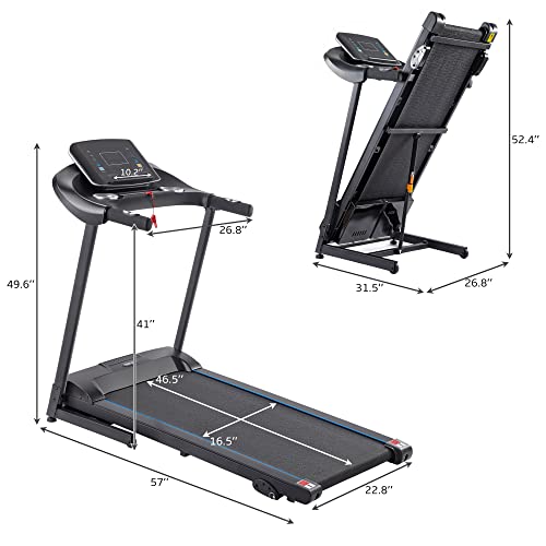 3.5HP Electric Motorized Treadmill with 10MPH Speed L4074