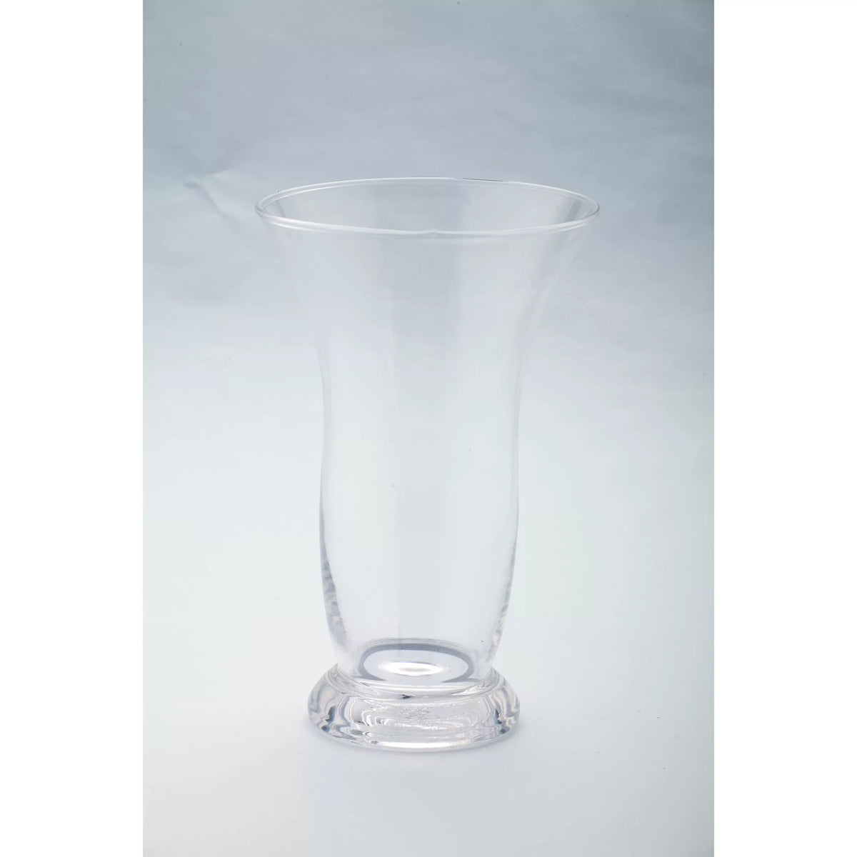 10” Handblown Glass Candle Holder with Pedestal Y701