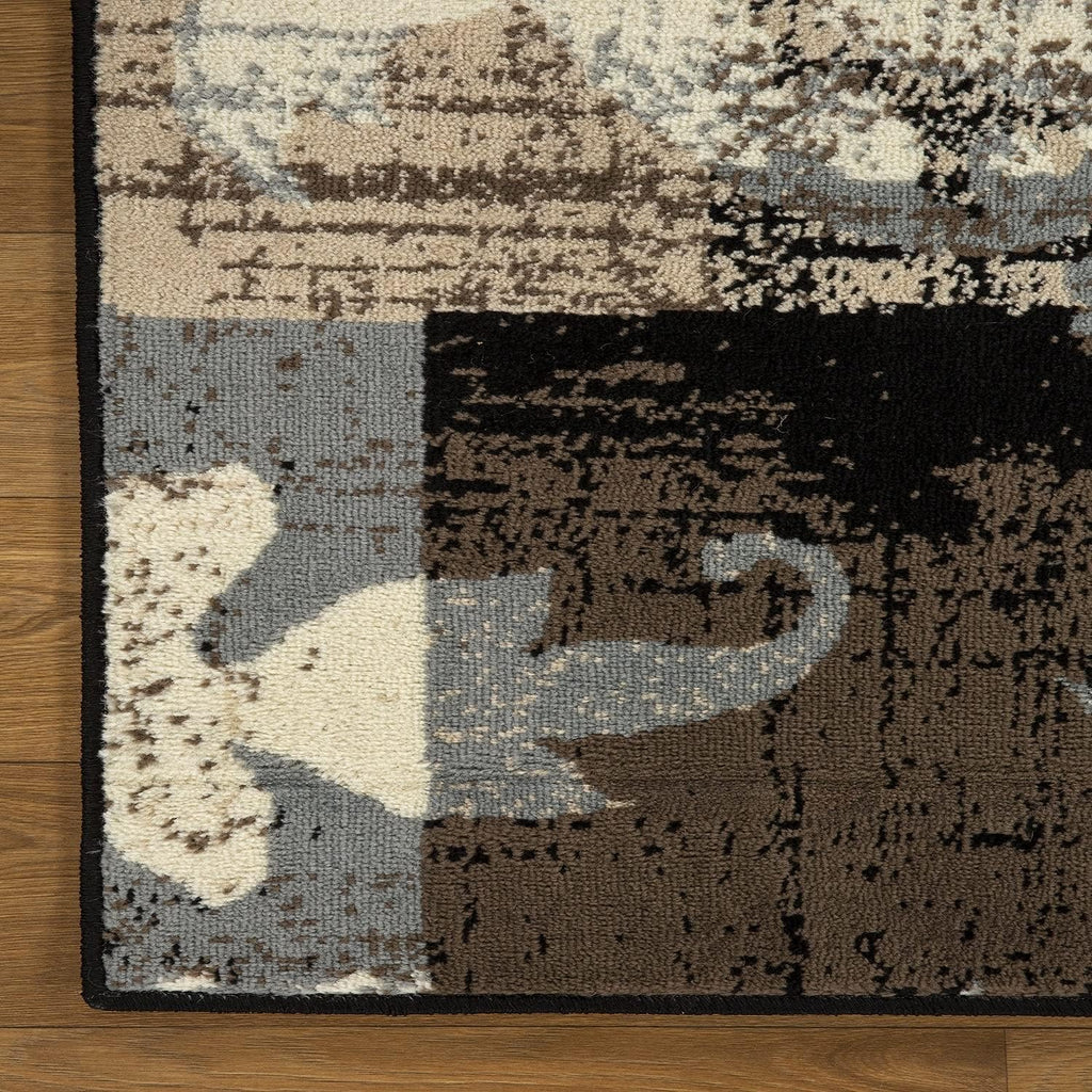 Beige 5' x 5' Area Rug V1763