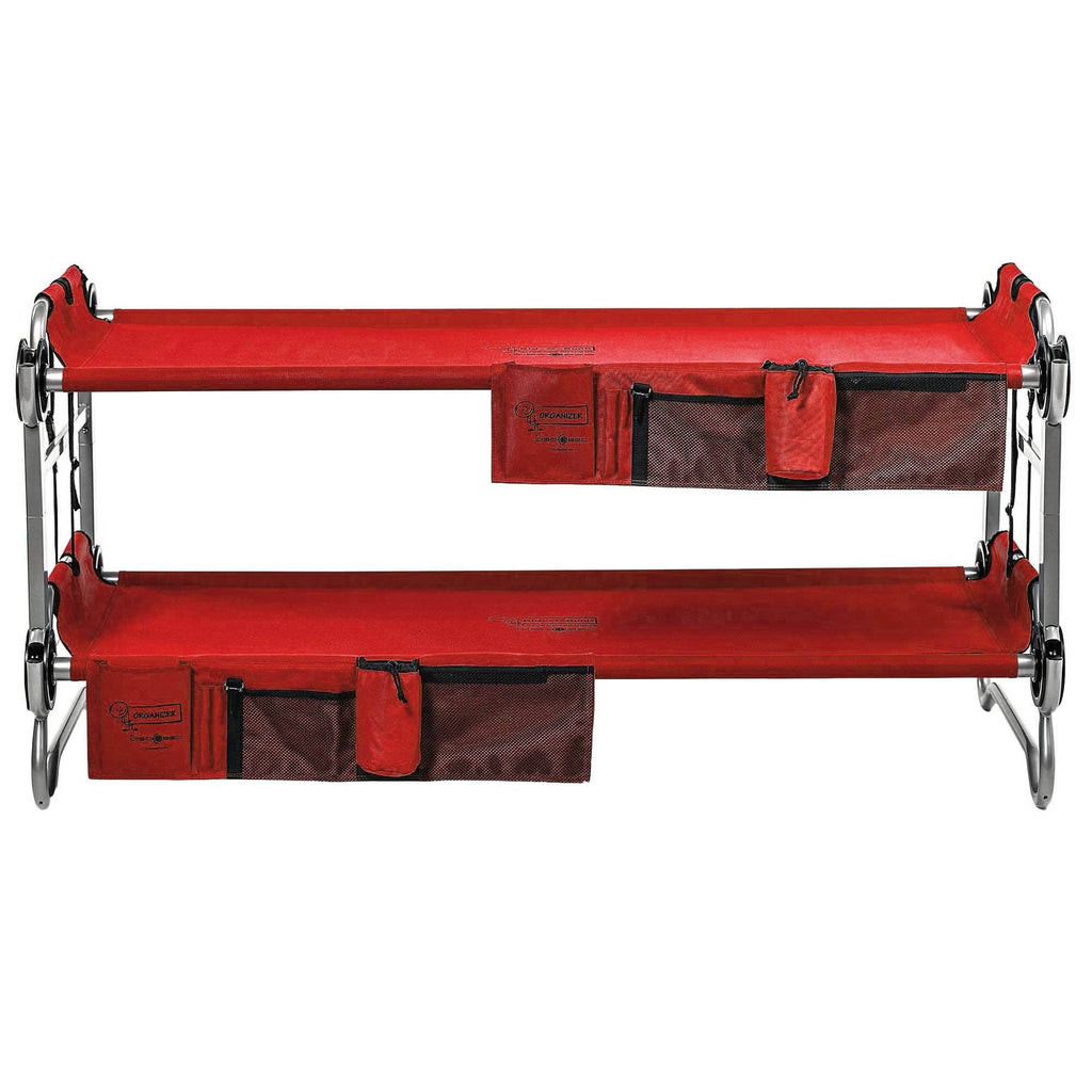 Red 2 Pack Camping Cot with Organizers F1098
