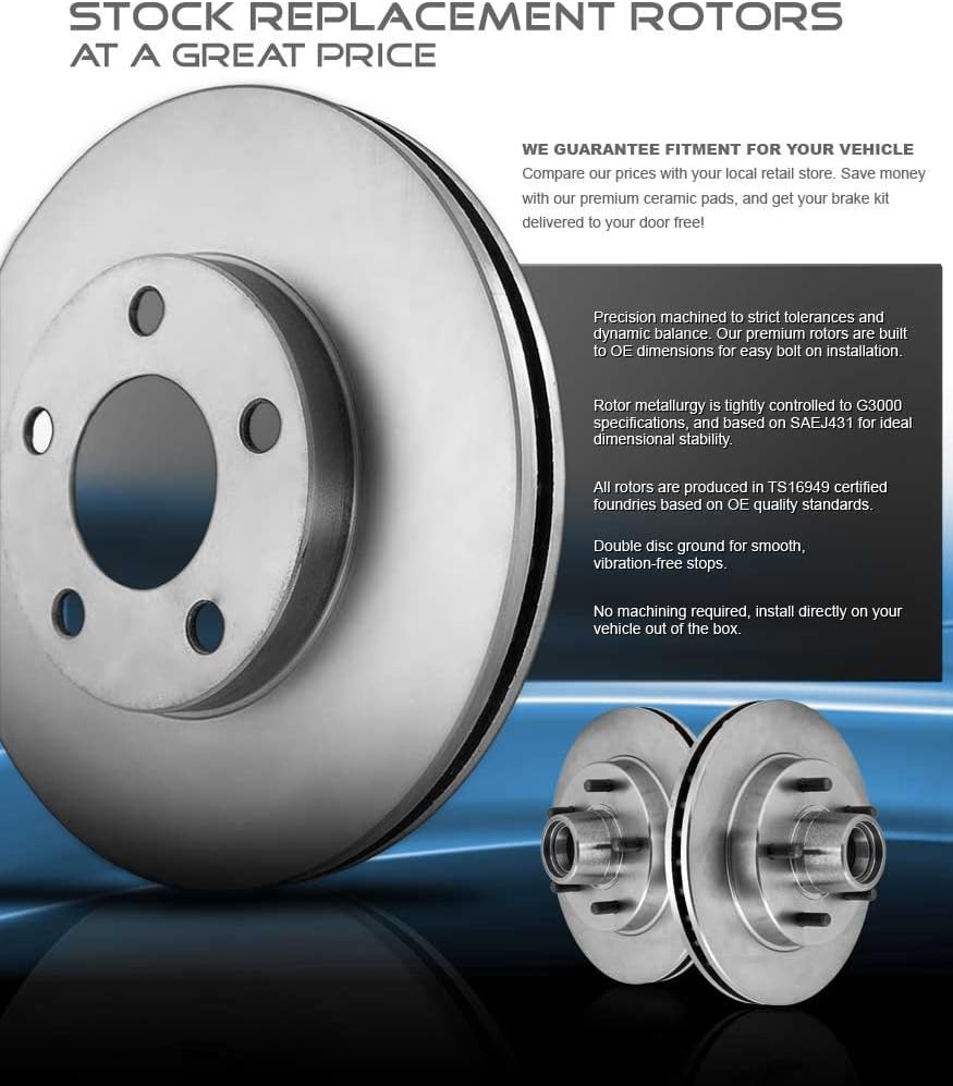 Brake Disc Rotors Pair H334377