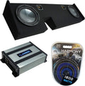 Compatible with 2009-2014 Ford F-150 Extended/Super Cab Truck Dual 10 Sub Box & HA-A400.1 F31021