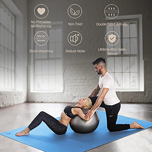 Extra Large 12'x6'x7mm Non-Slip Exercise Mat R8399