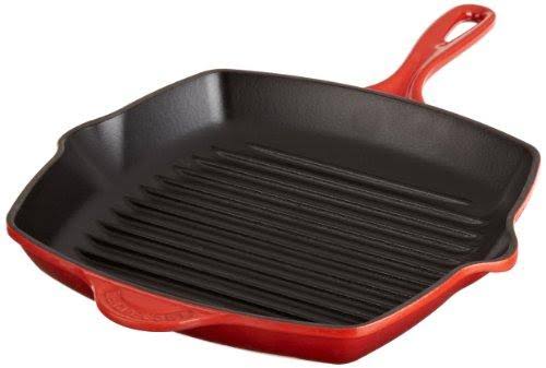 Enameled Cast-Iron Square Skillet Grill O3856