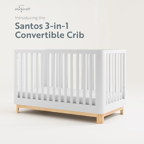 White 3-in-1 Convertible Crib E725765