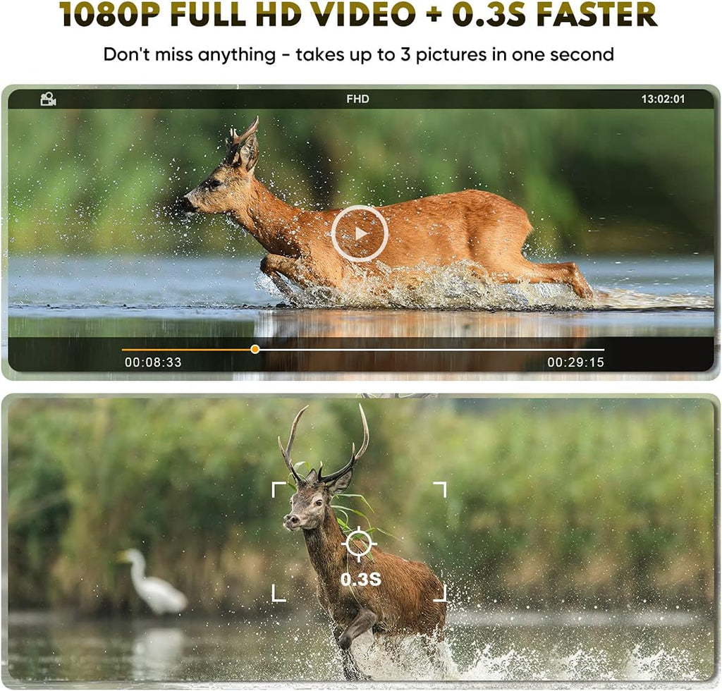 2 Pack Mini Trail Camera 1080P Waterproof A5349