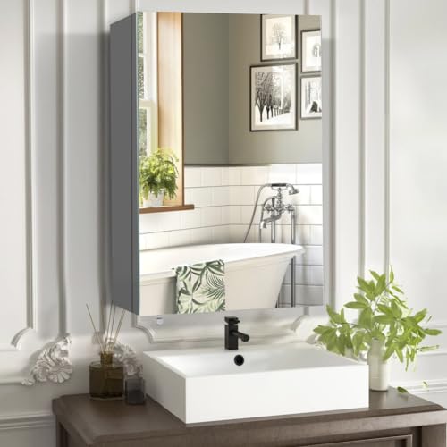 18 inch x 24 inch Frameless Mirror Medicine Cabinet E90630