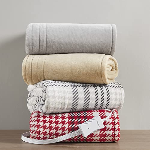 Reversible Electric Blanket, 50x60 Red Plaid E736207