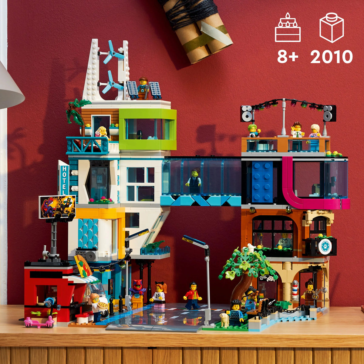 LEGO City Building Toy Set with 14 Minifigure Characters and Dog Figure S390733