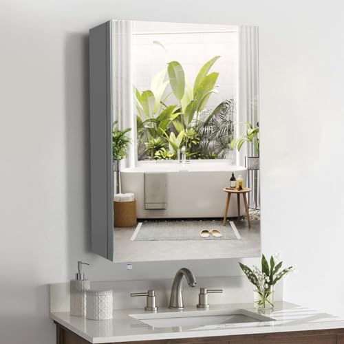 18 inch x 24 inch Frameless Mirror Medicine Cabinet E90630