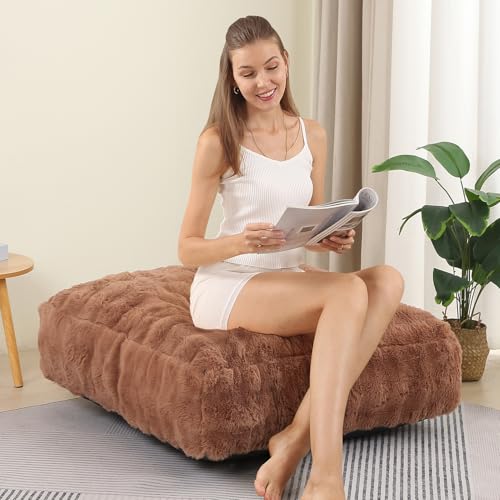 Brown Floor Sofa Bean Bag Chair V625393