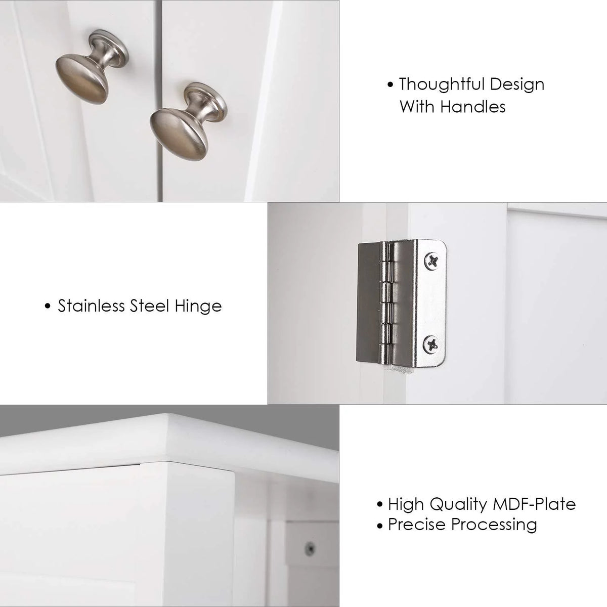 White 2 Door Wood Storage Cabinet Y478309