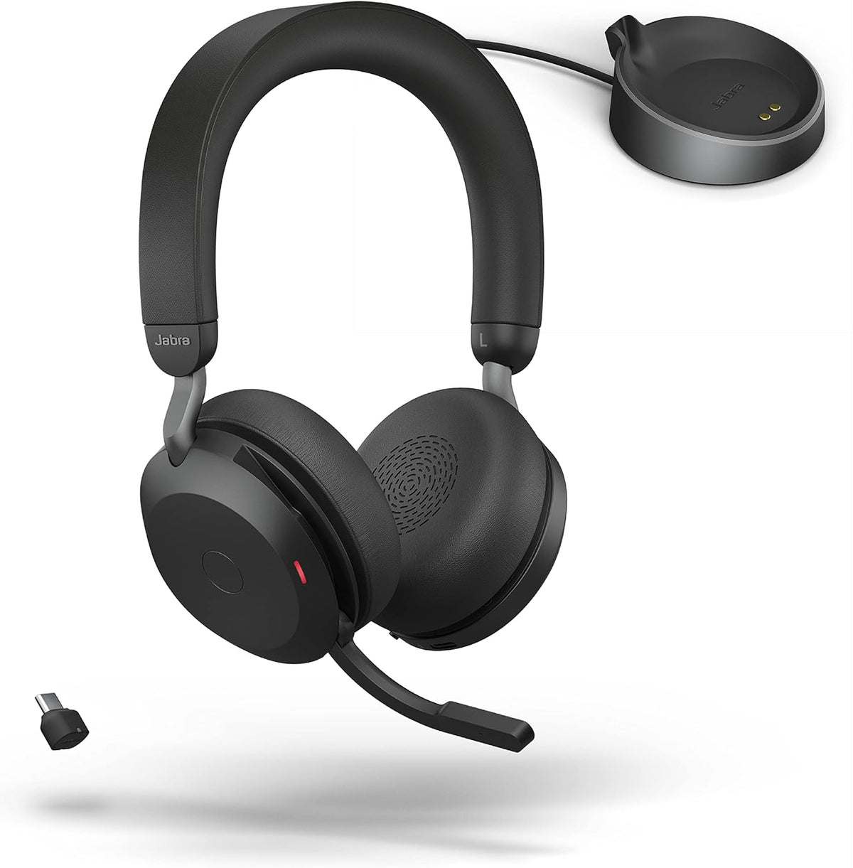 Wireless Headset with Active Noise Cancelling, USB-C Bluetooth Adapter - Black V79788