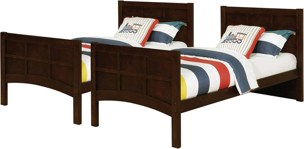 Cappuccino Twin Over Twin Bunk Bed X6724