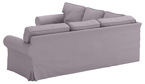Polyester Flax Light Gray Slipcovers for 2 + 2 Sectional Corner Sofa J87535