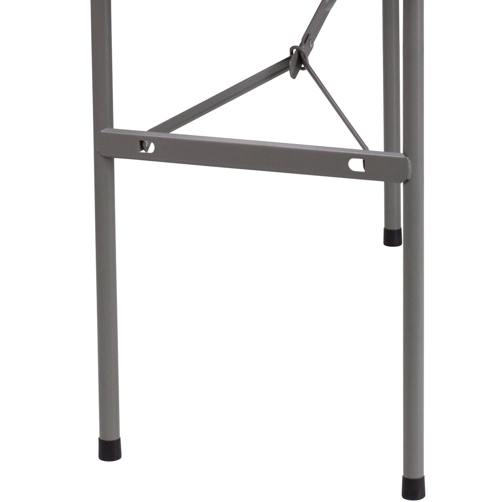 4-Foot Granite White Plastic Folding Table Q824