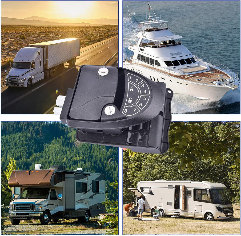 Waterproof Shockproof Metal RV Door Lock with Keypad G110531