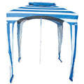 Blue Beach Umbrella Cabana Sun Shelter I747859