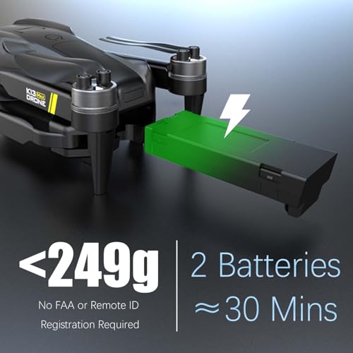 1080p Brushless Drone with Camera, 2 Batteries N105