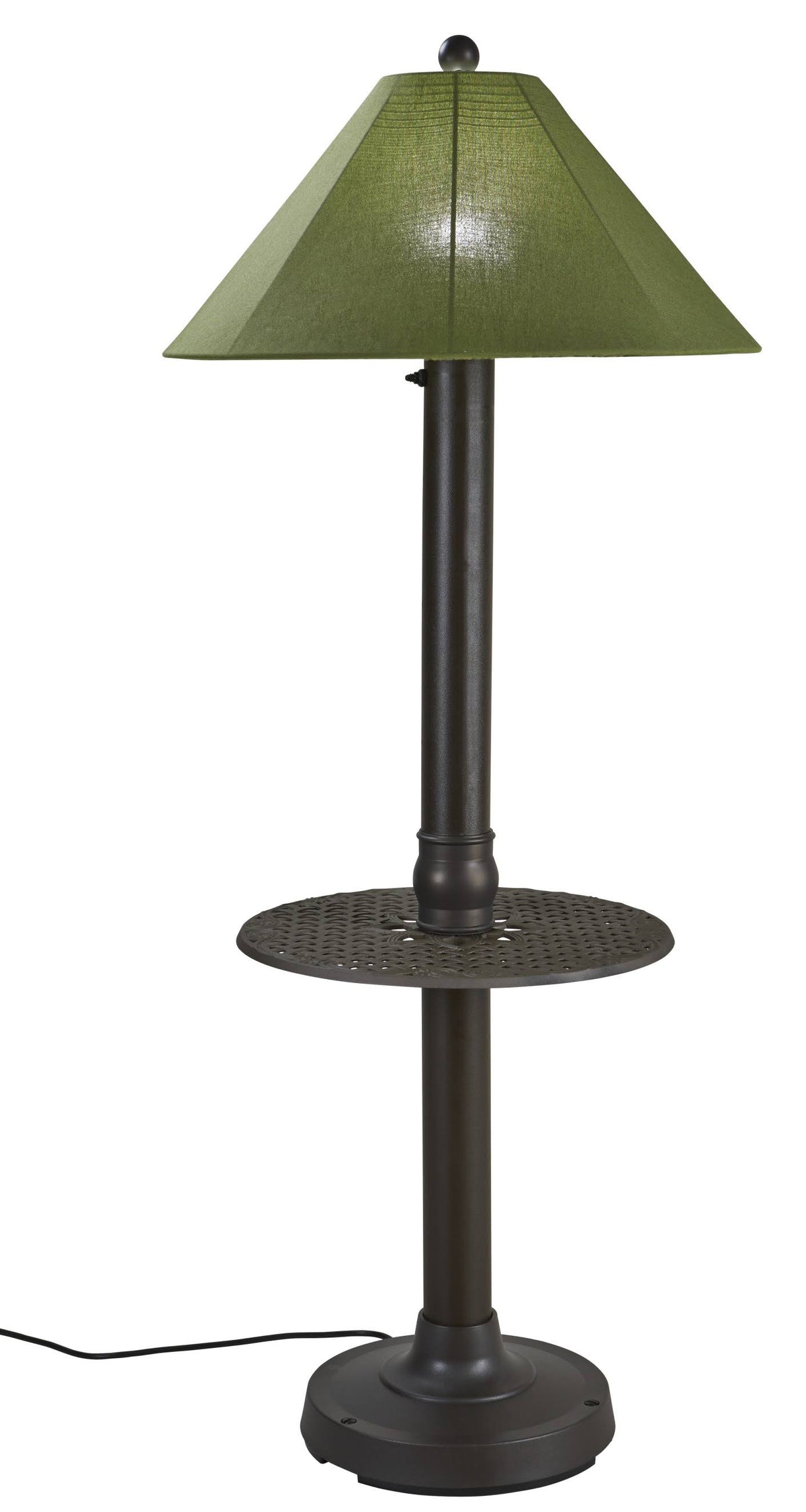 Bronze Table Floor Lamp with Sunbrella Shade G232