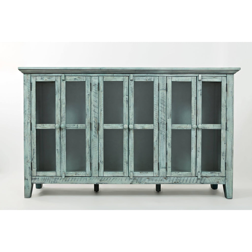 Wood Accent Cabinet with 6 Doors W4075