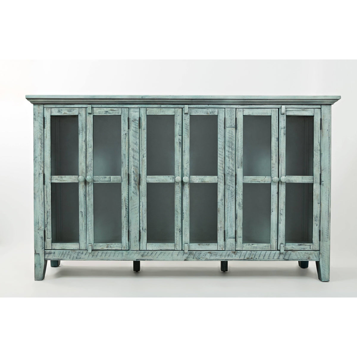 Wood Accent Cabinet with 6 Doors W4075